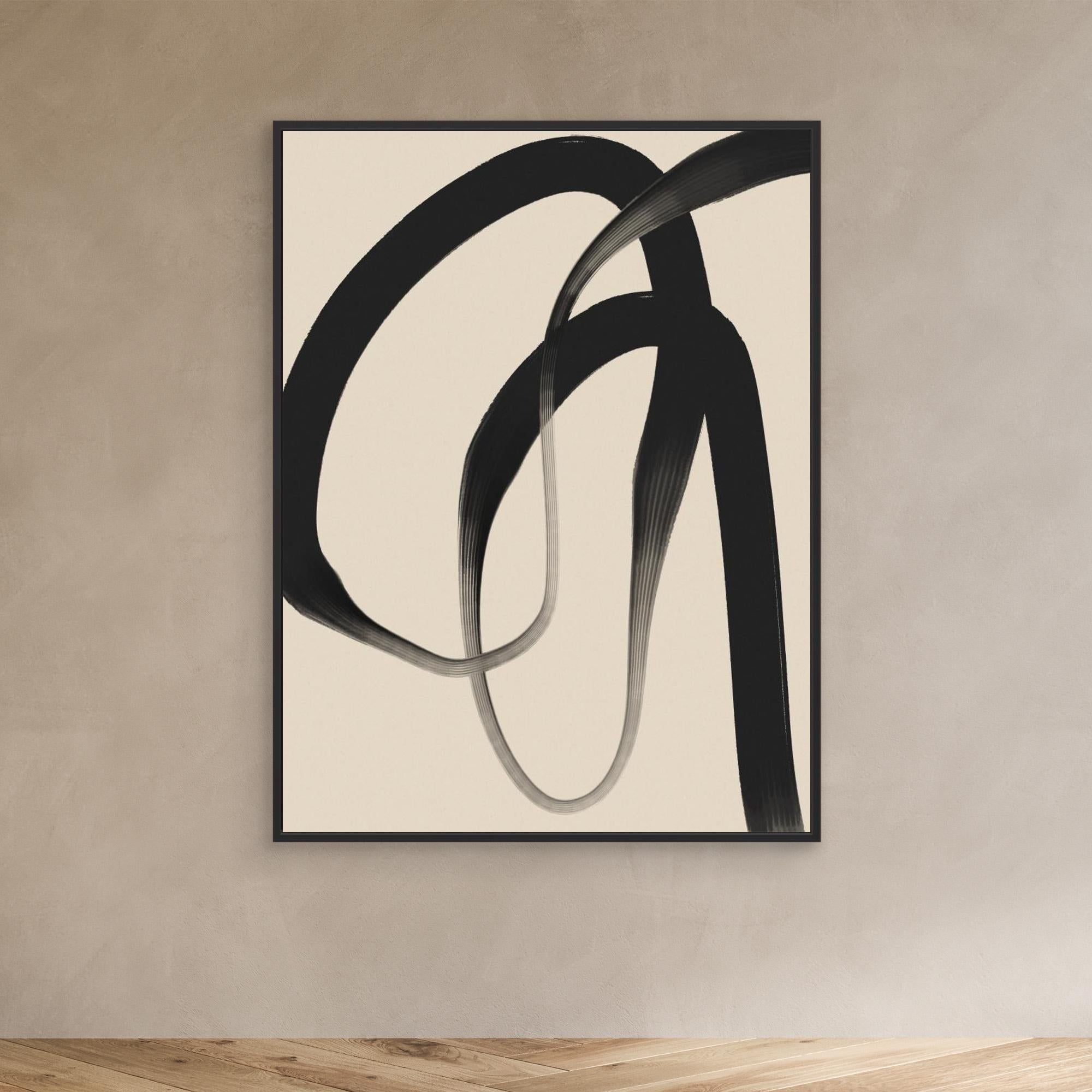 Black line on beige