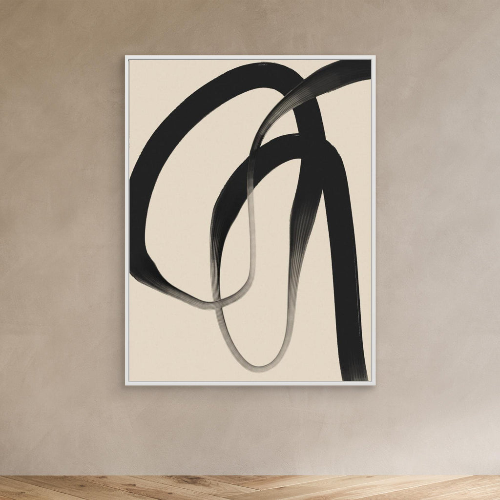 Black line on beige