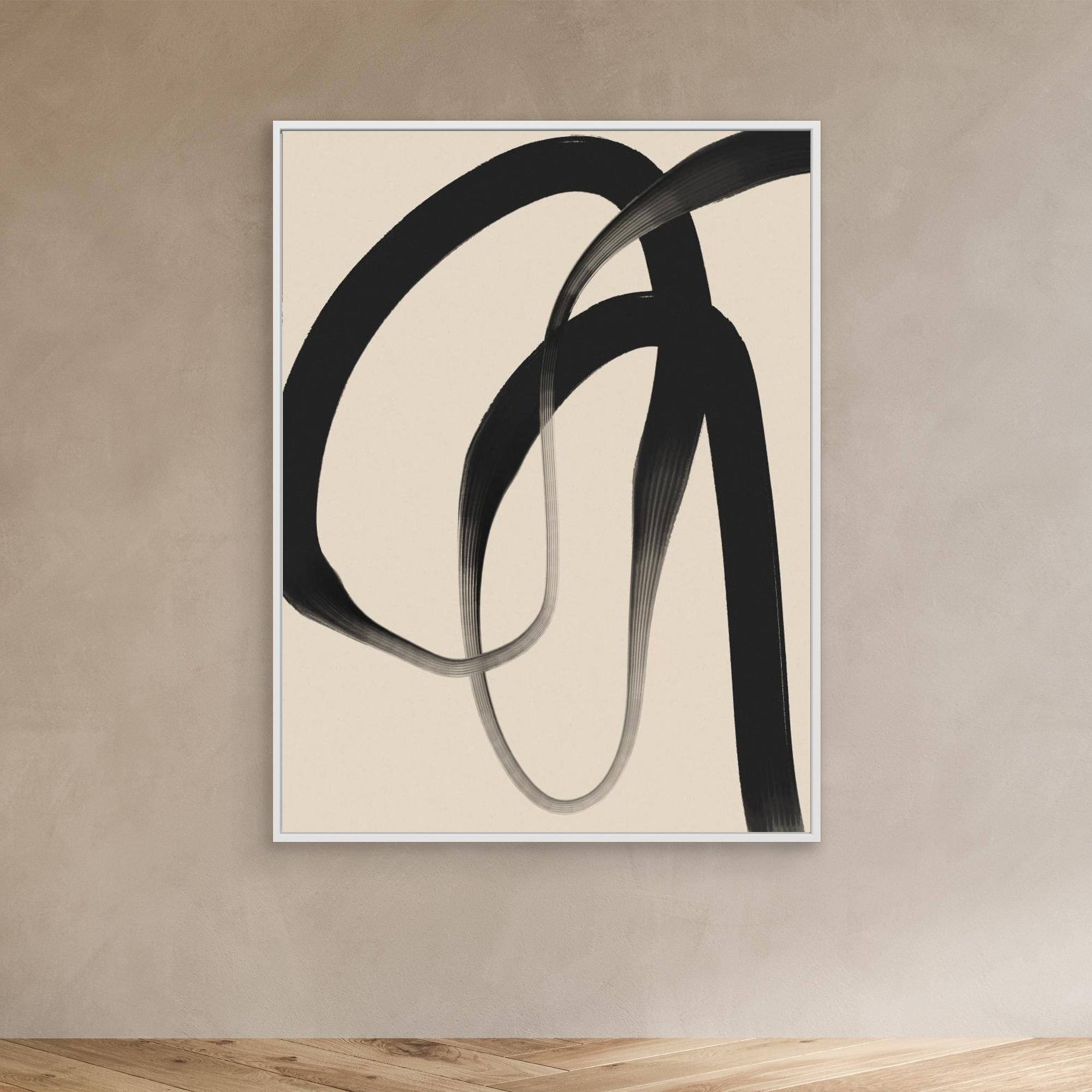 Black line on beige