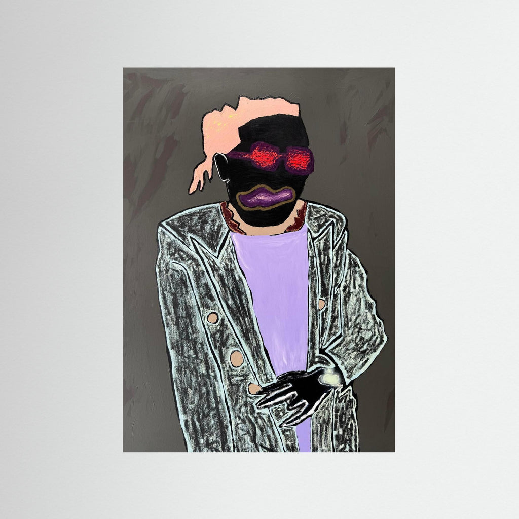 Man with red glasses