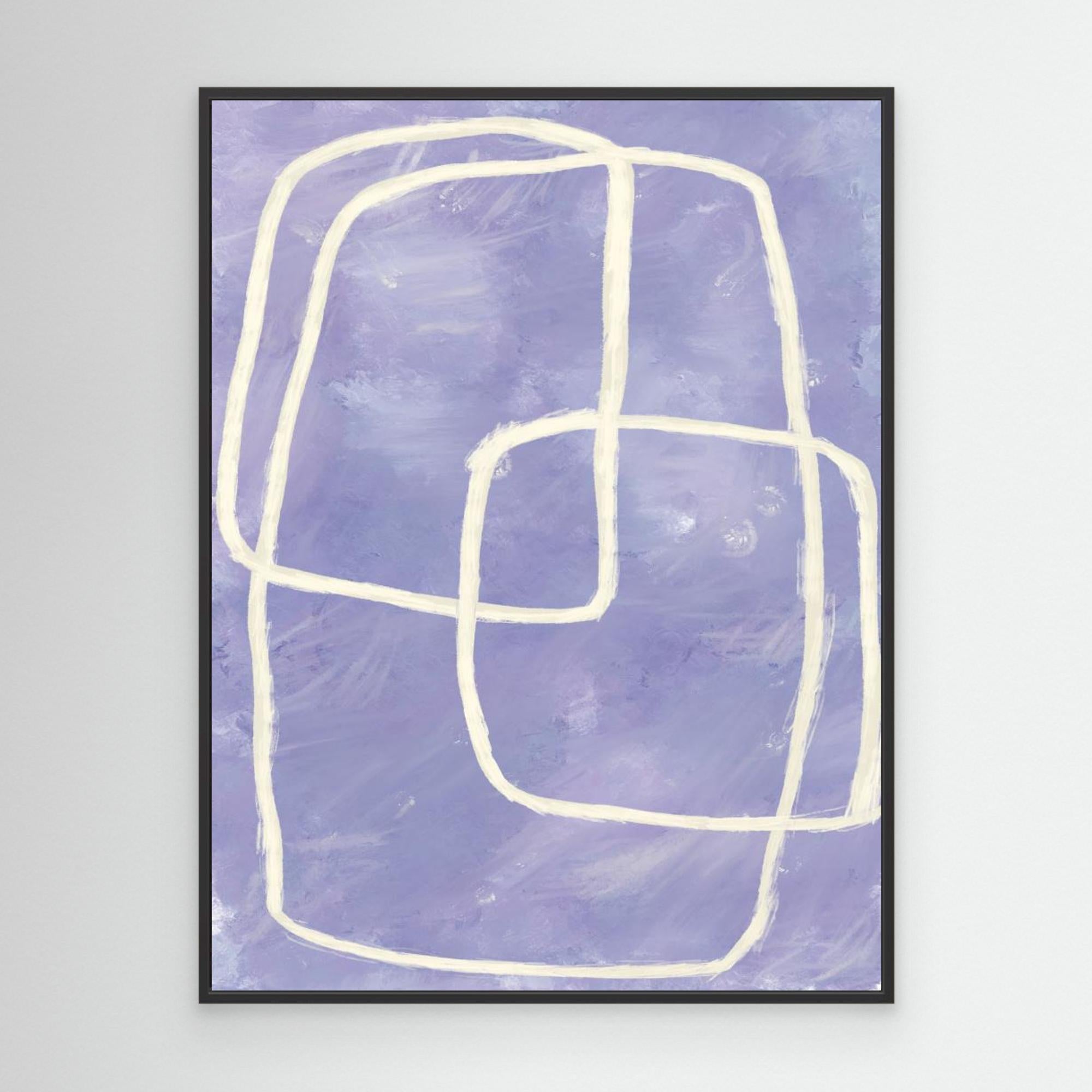 Blue and purple shapes