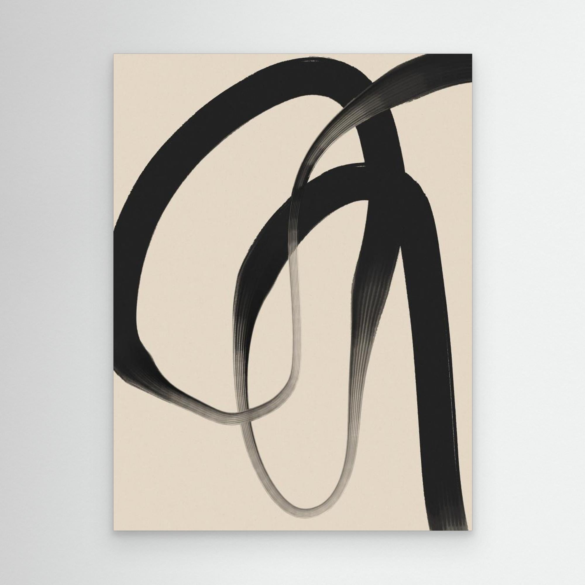 Black line on beige