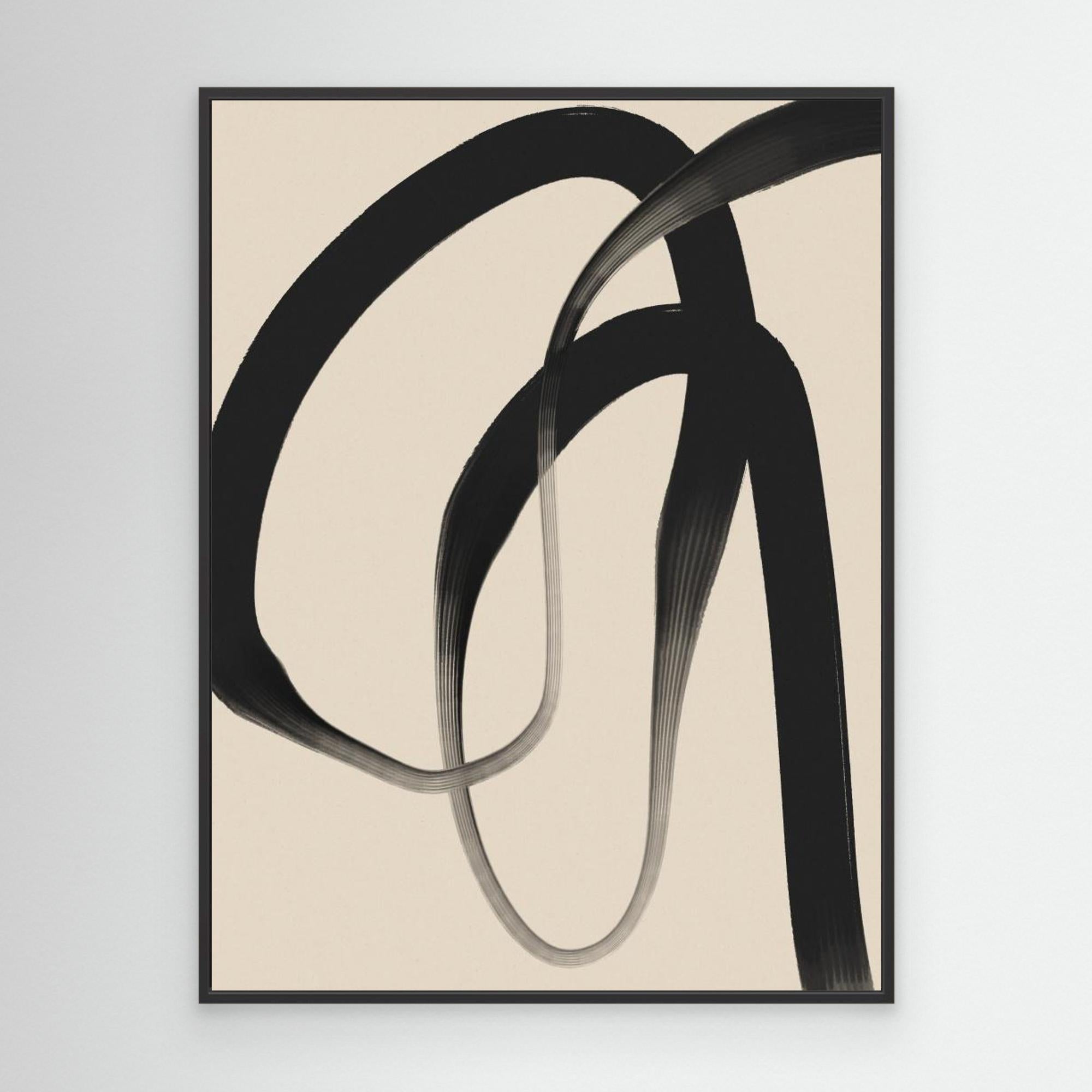 Black line on beige