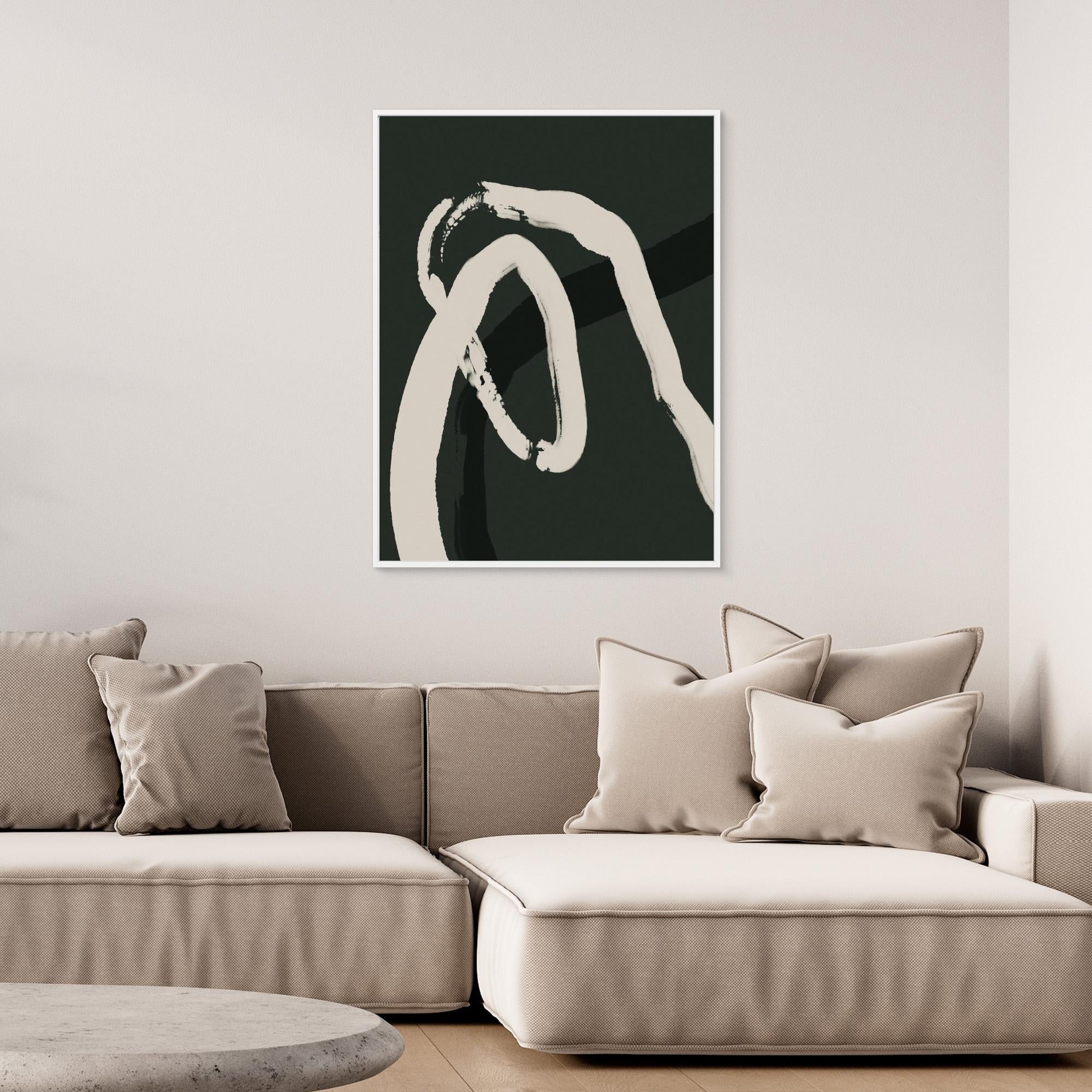 White lines on green