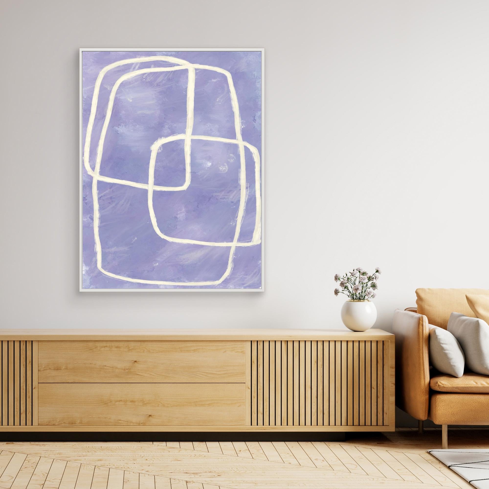 Blue and purple shapes