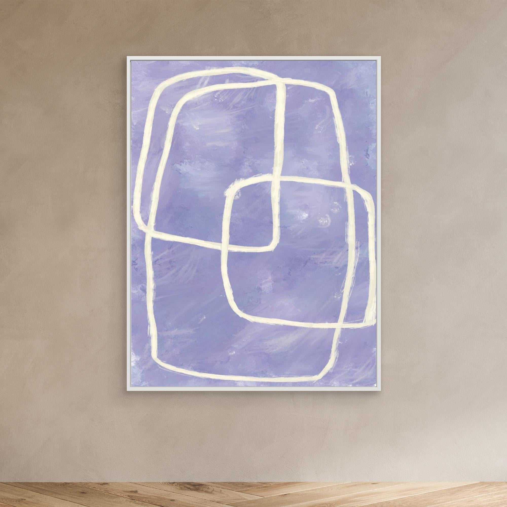 Blue and purple shapes