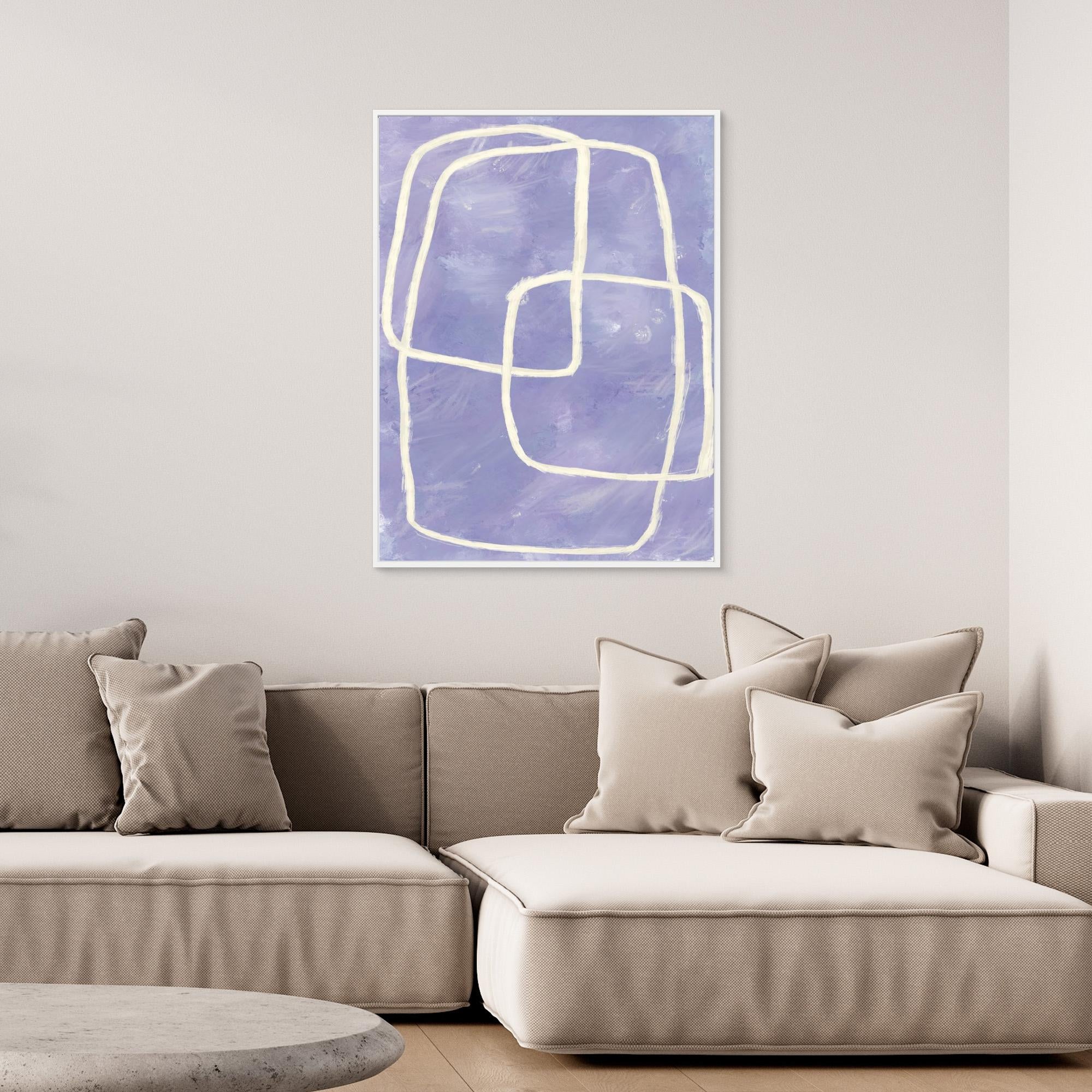 Blue and purple shapes