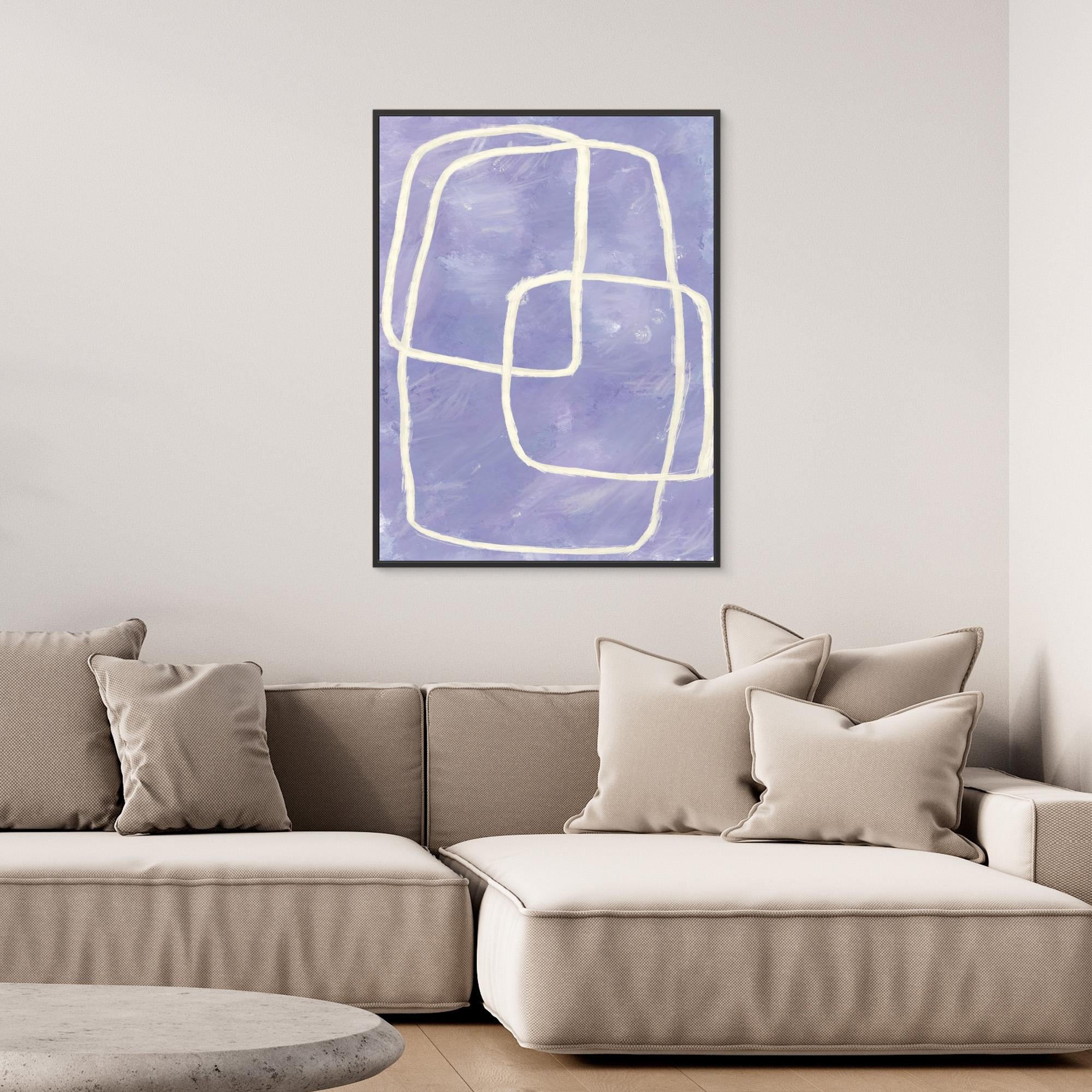 Blue and purple shapes