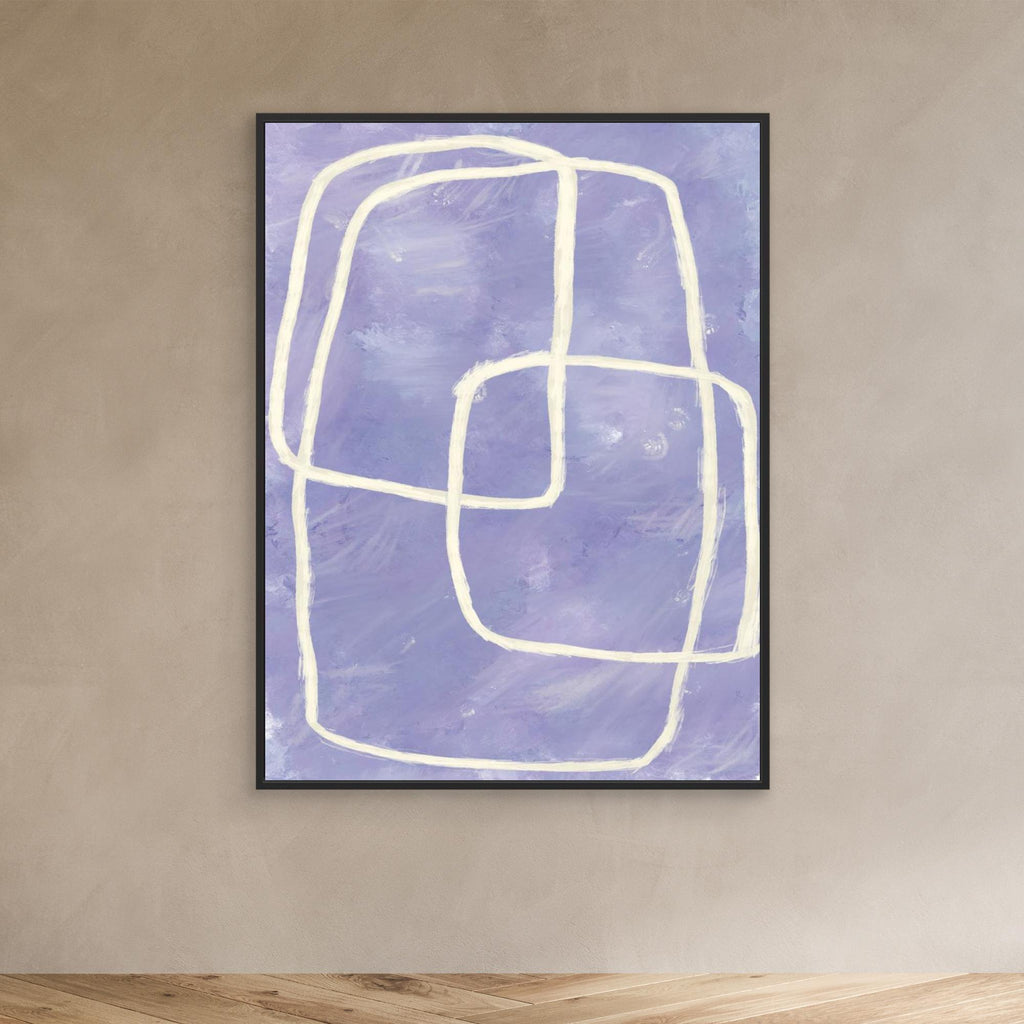Blue and purple shapes