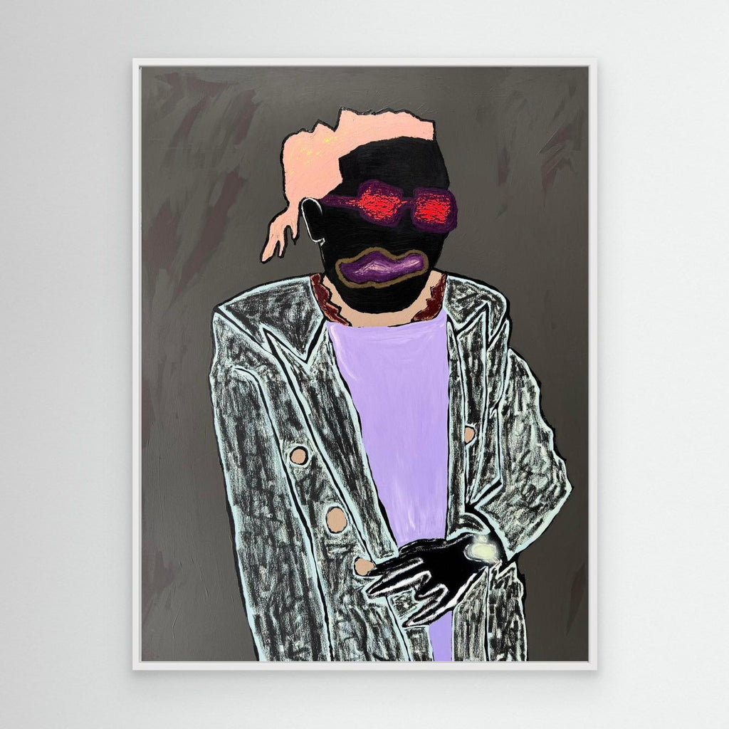 Man with red glasses