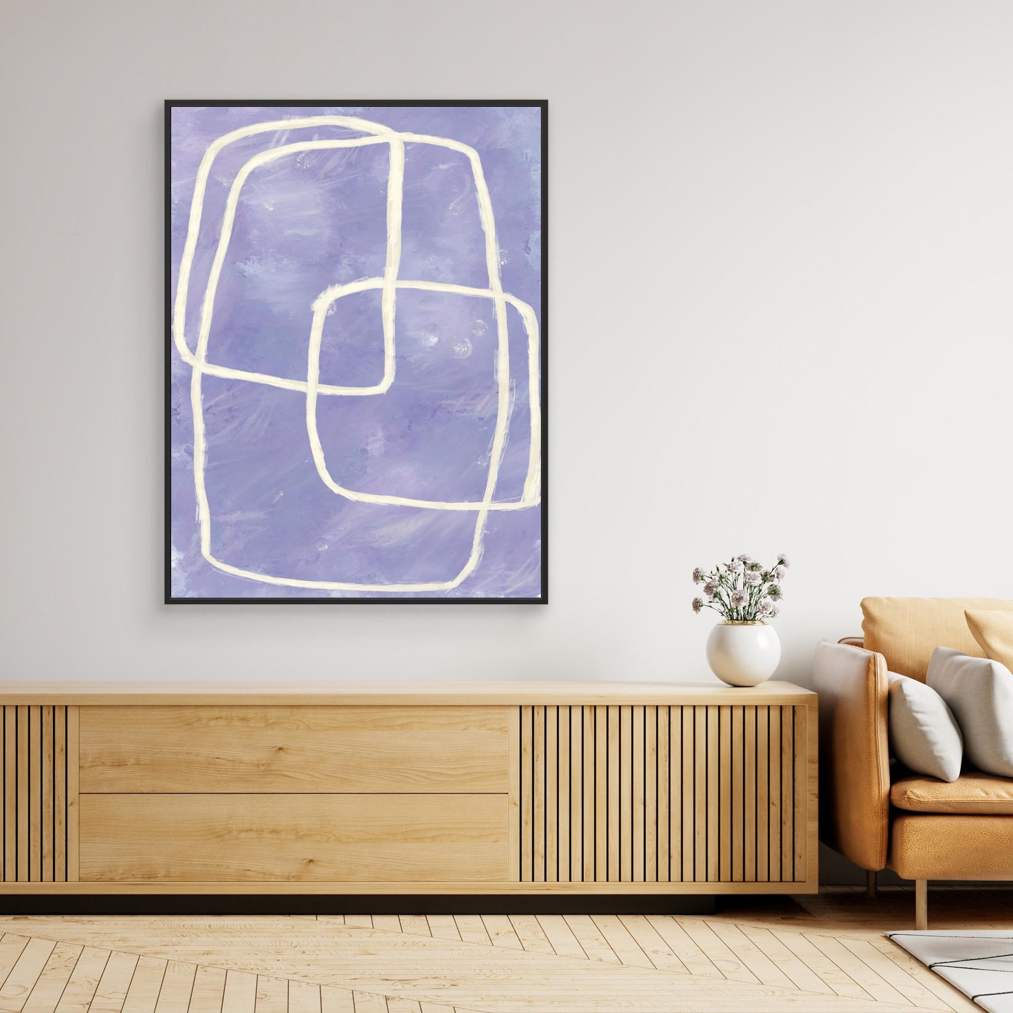 Blue and purple shapes
