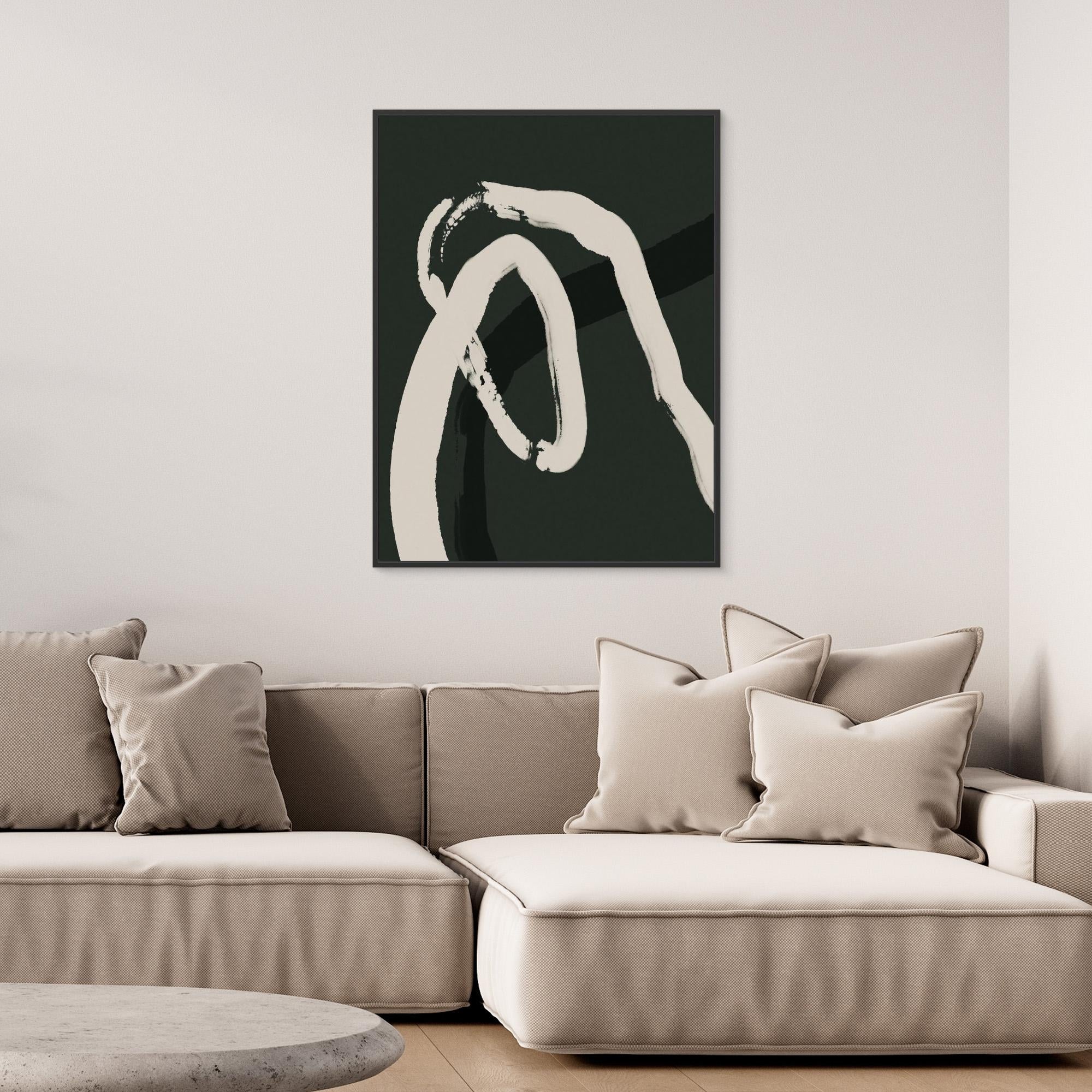 White lines on green