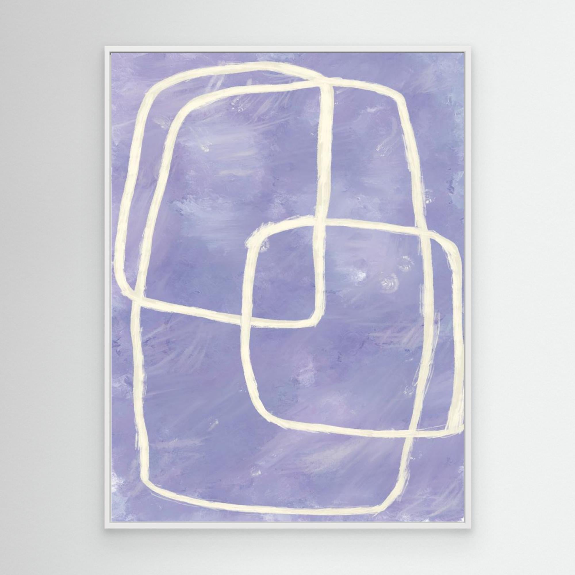 Blue and purple shapes