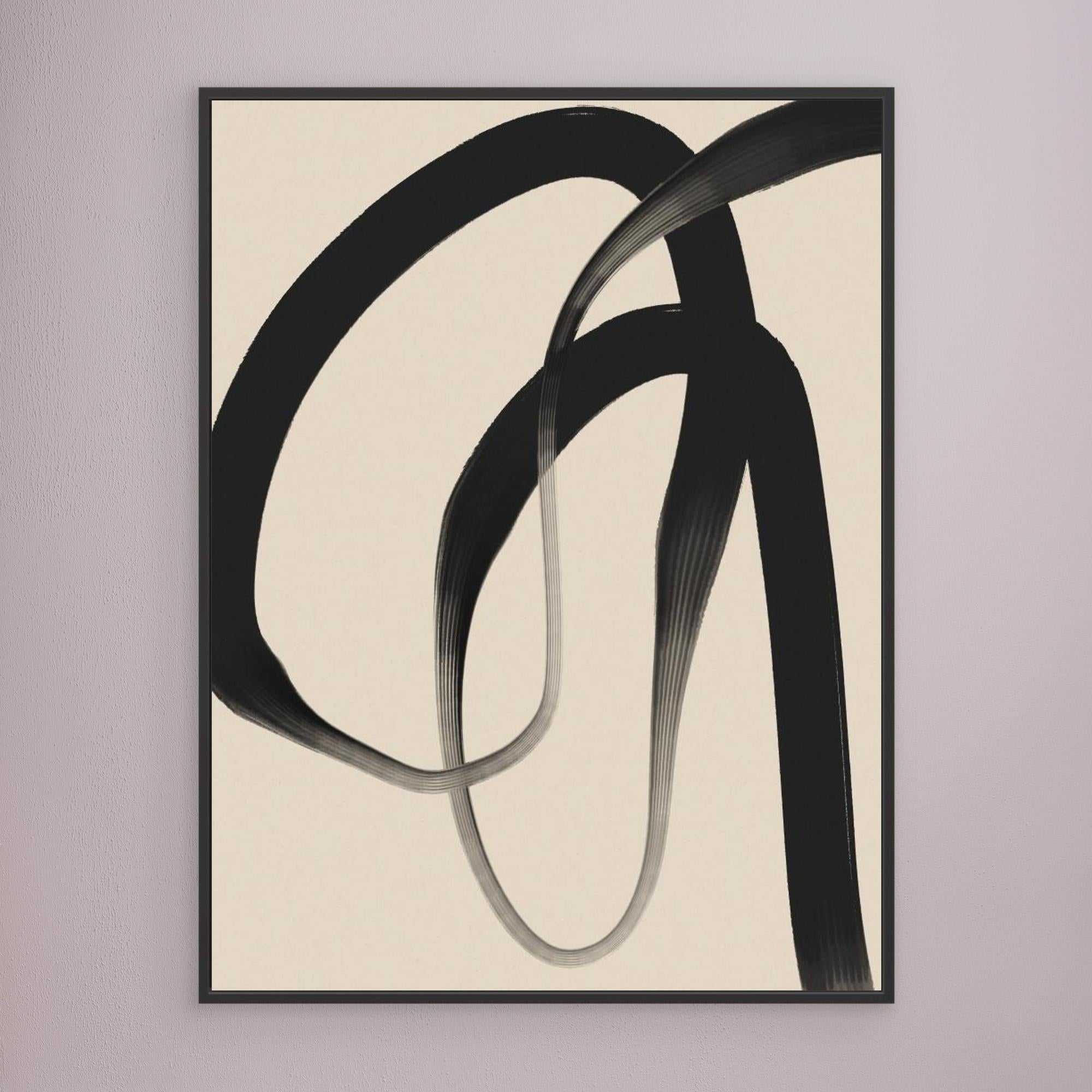 Black line on beige