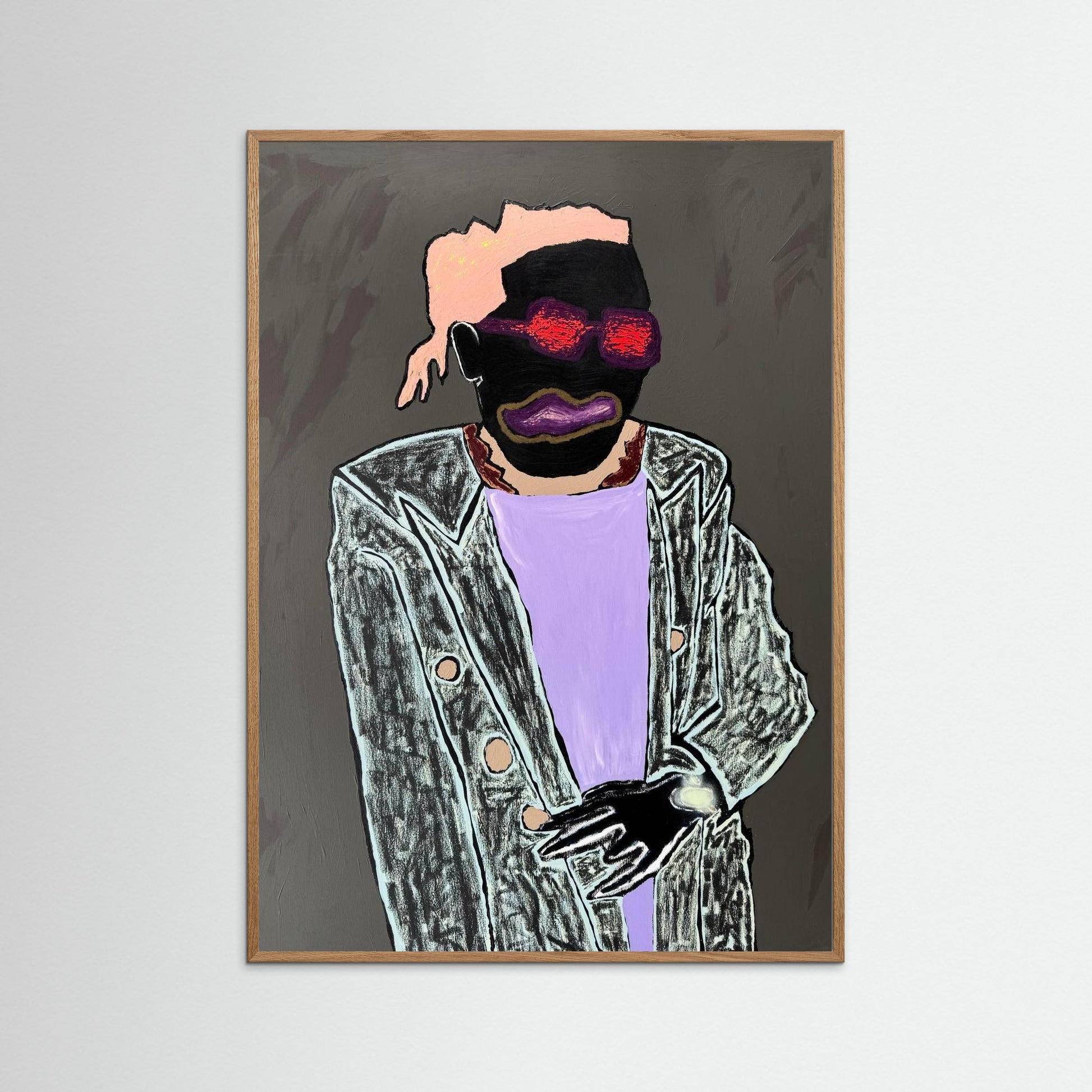 Man with red glasses
