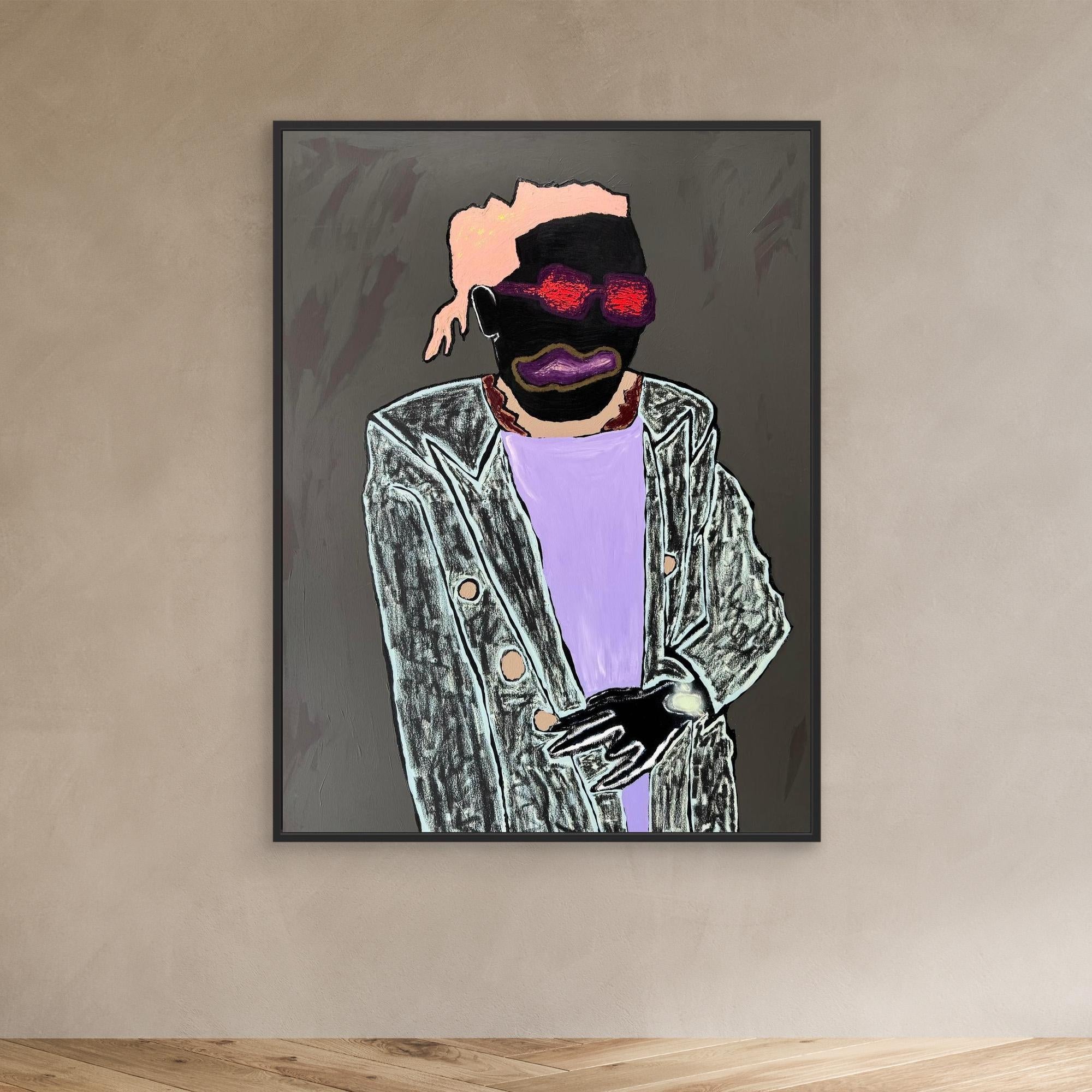 Man with red glasses