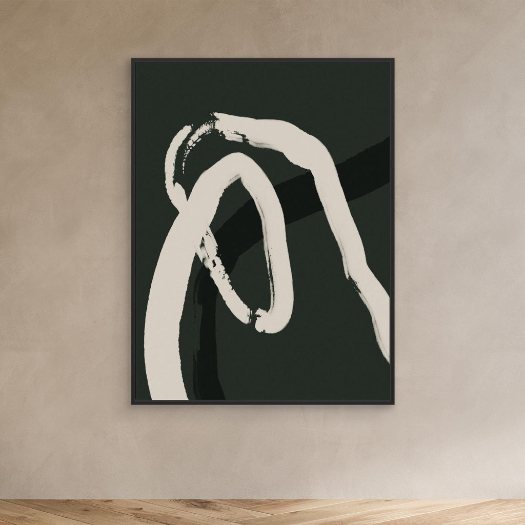 White lines on green